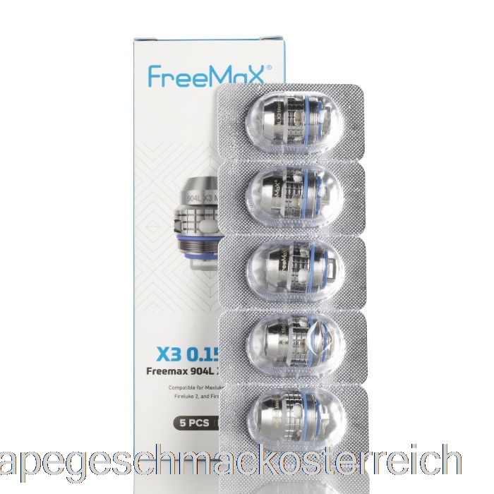 Freemax Maxluke 904l X Ersatzspulen 0,15 Ohm 904l X3 Triple Mesh Spulen Vape-Geschmack